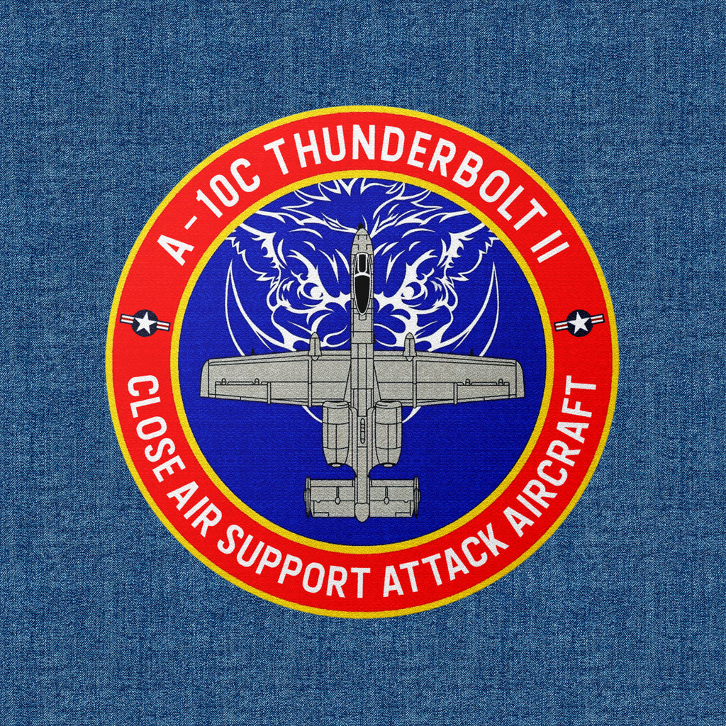 A-10 Thunderbolt Termo aplikacja tekstylna