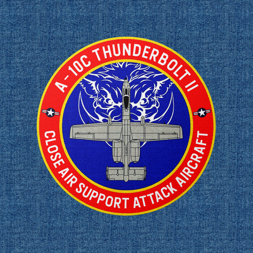 A-10 Thunderbolt Termo aplikacja tekstylna