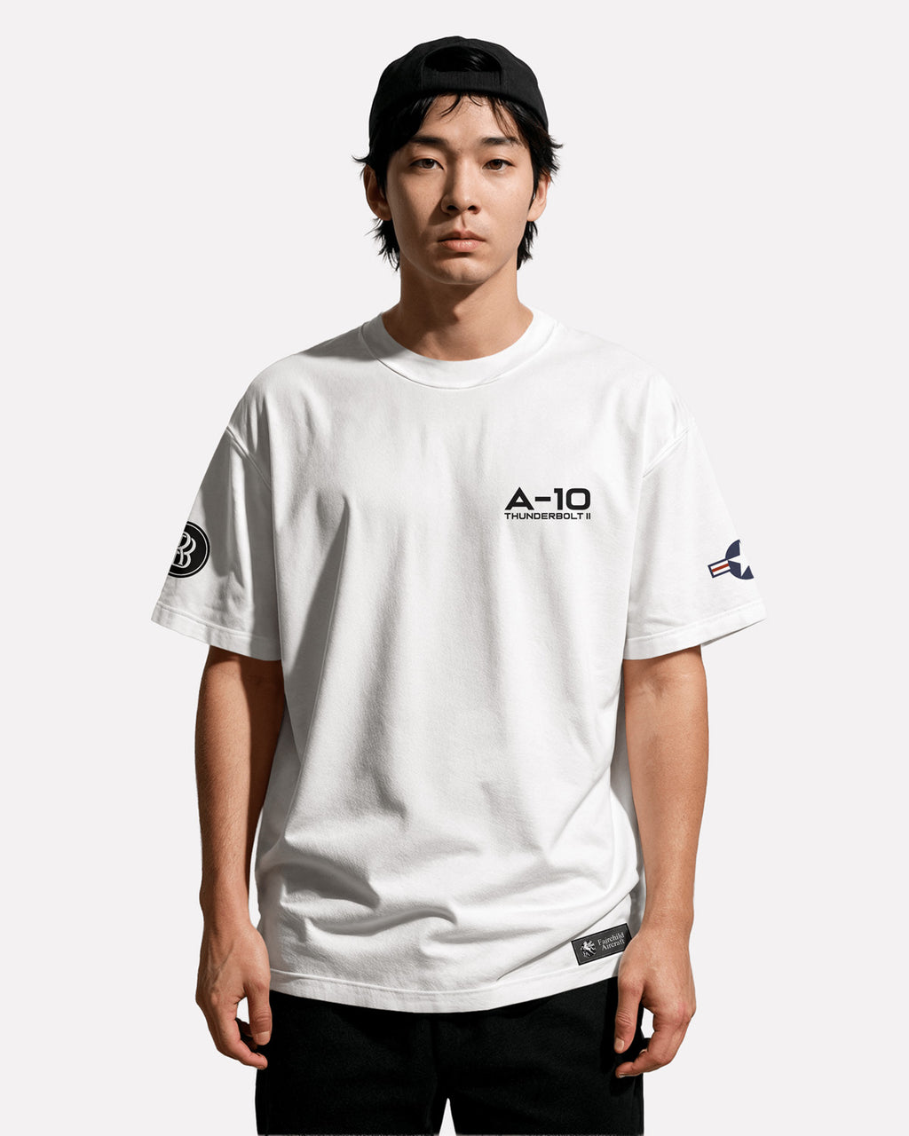 A-10 Thunderbolt T-shirt Classic Unisex biała/czarna