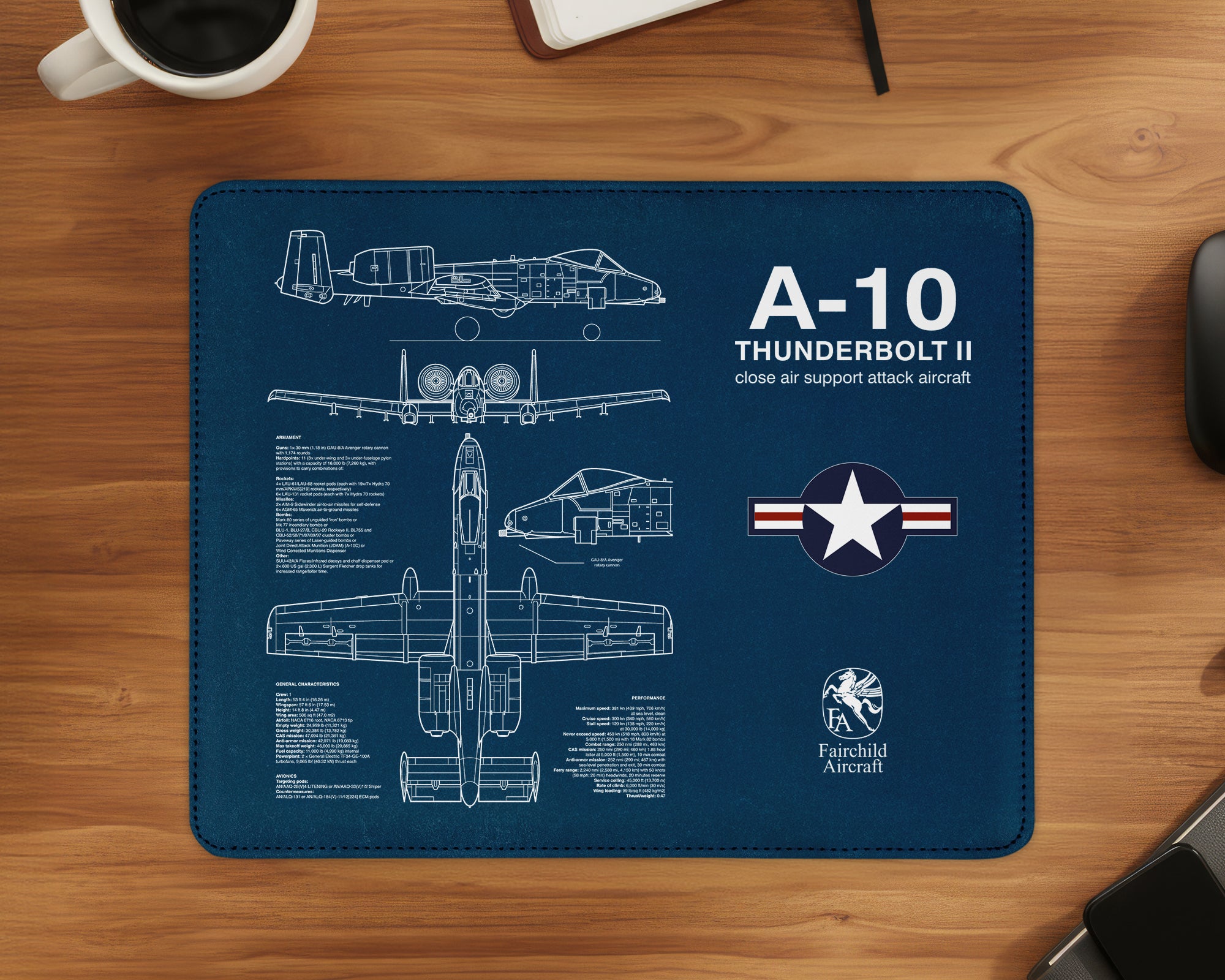 A-10 Thunderbolt Mouse Pad (3 Variants)