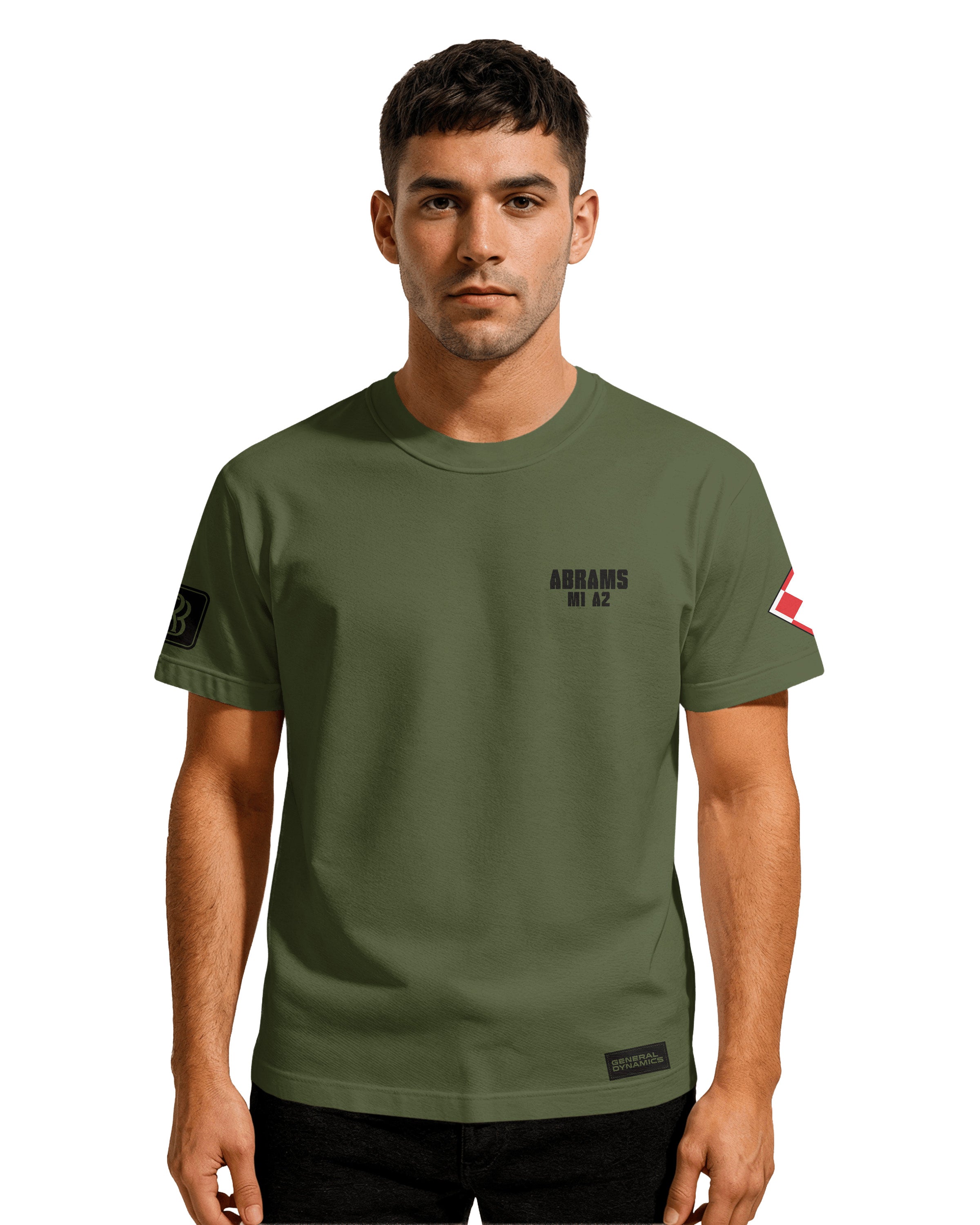 Abrams M1A2 PL Classic Unisex T-shirt White/Black