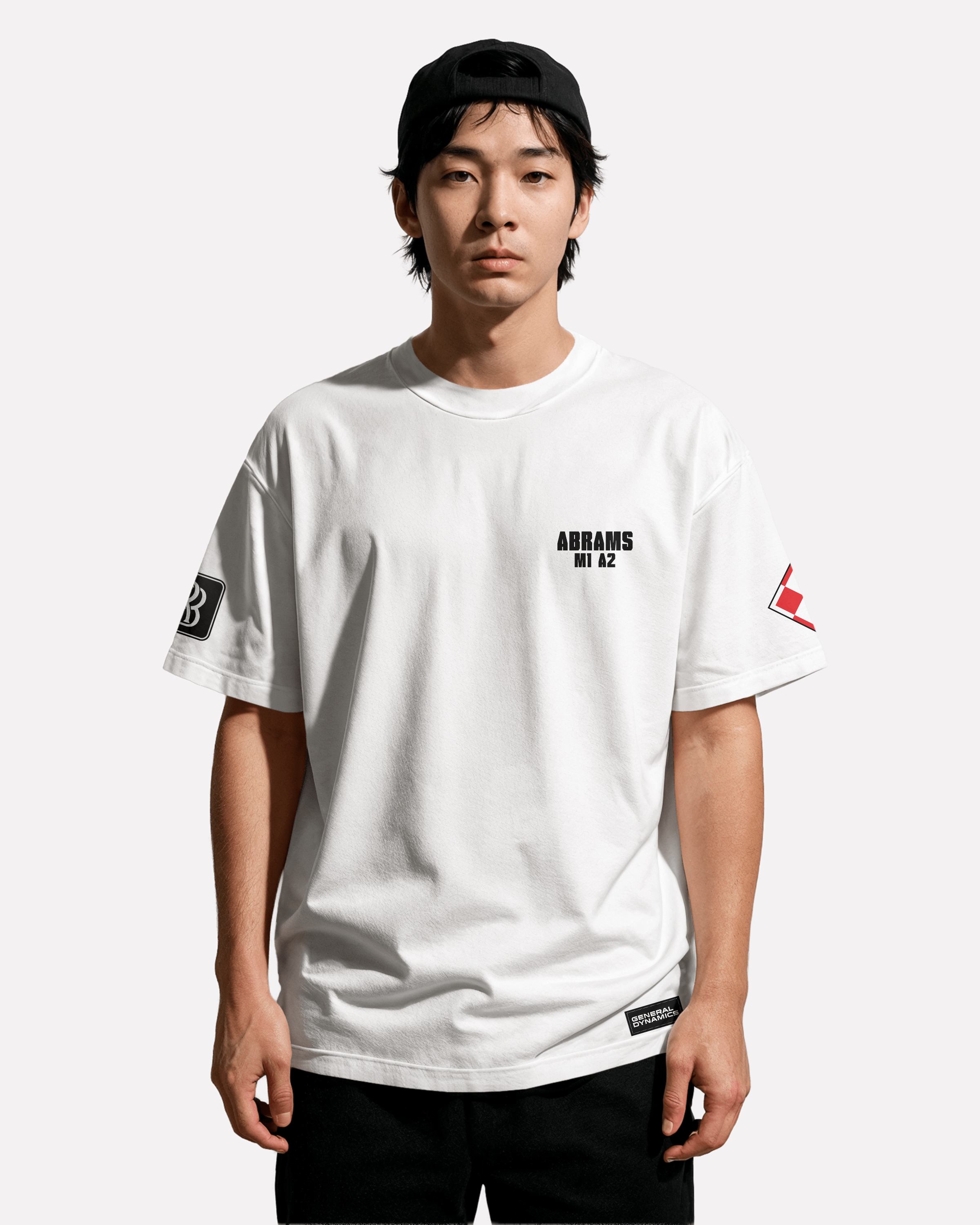 Abrams M1A2 PL Classic Unisex T-shirt White/Black