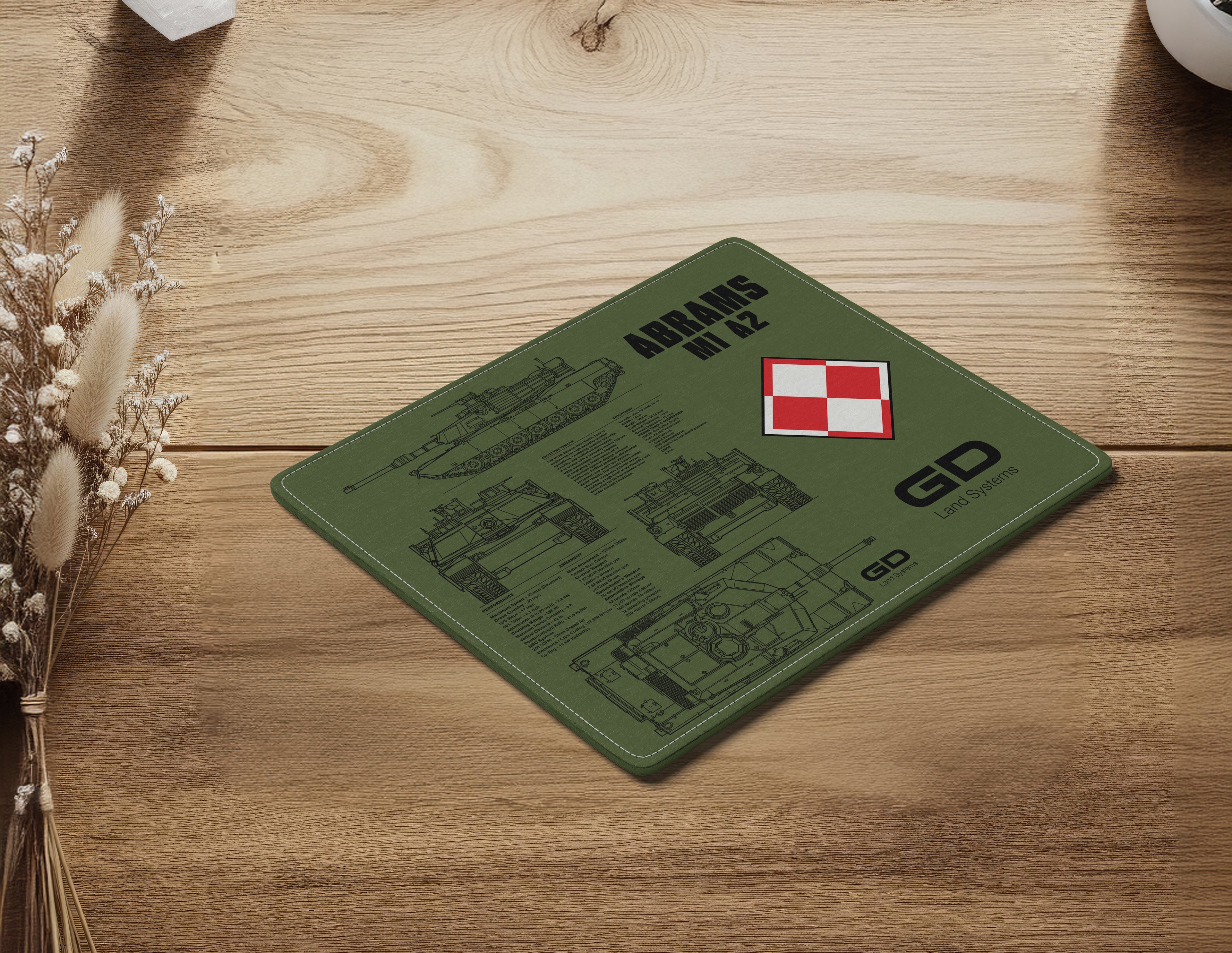 Abrams M1A2 PL Mouse Pad (3 Variants)