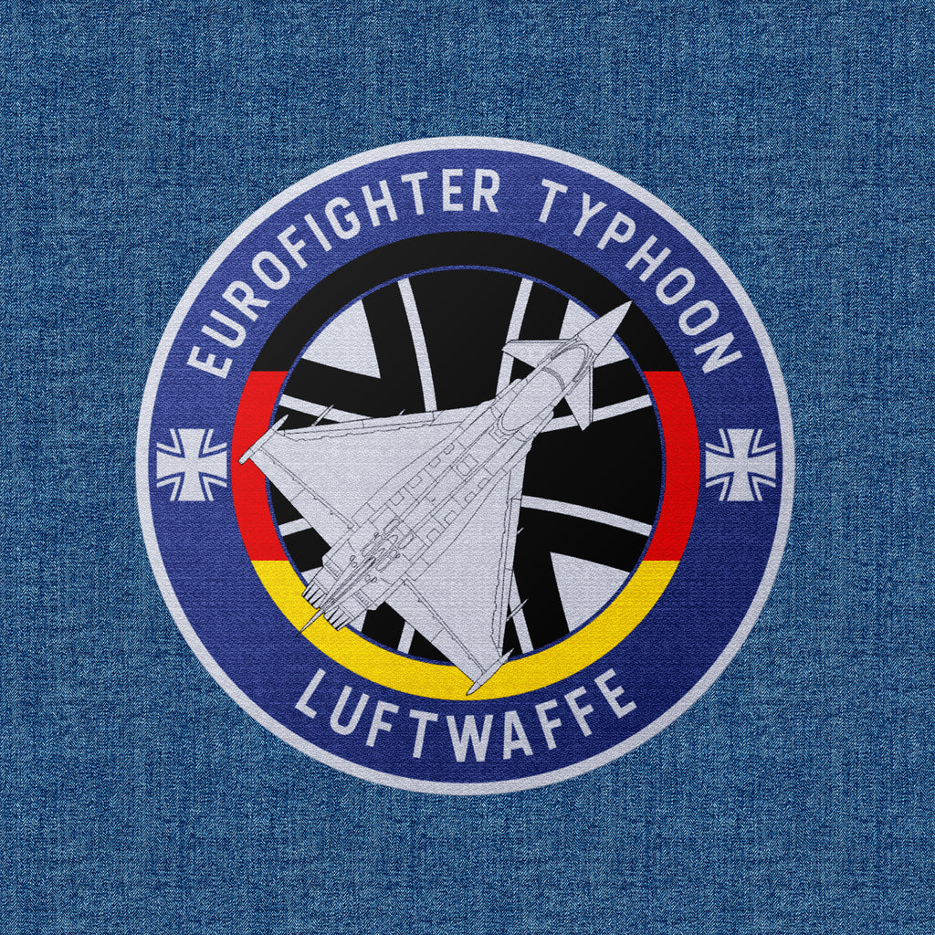 Eurofighter Typhoon Luftwaffe Termo aplikacja tekstylna