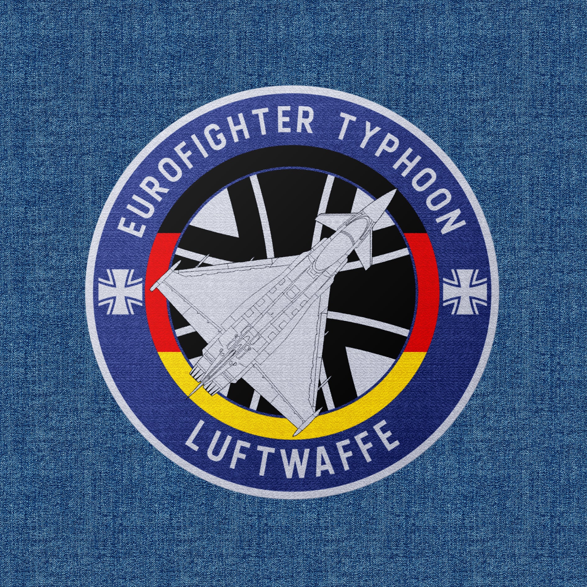 Eurofighter Typhoon Luftwaffe Termo aplikacja tekstylna