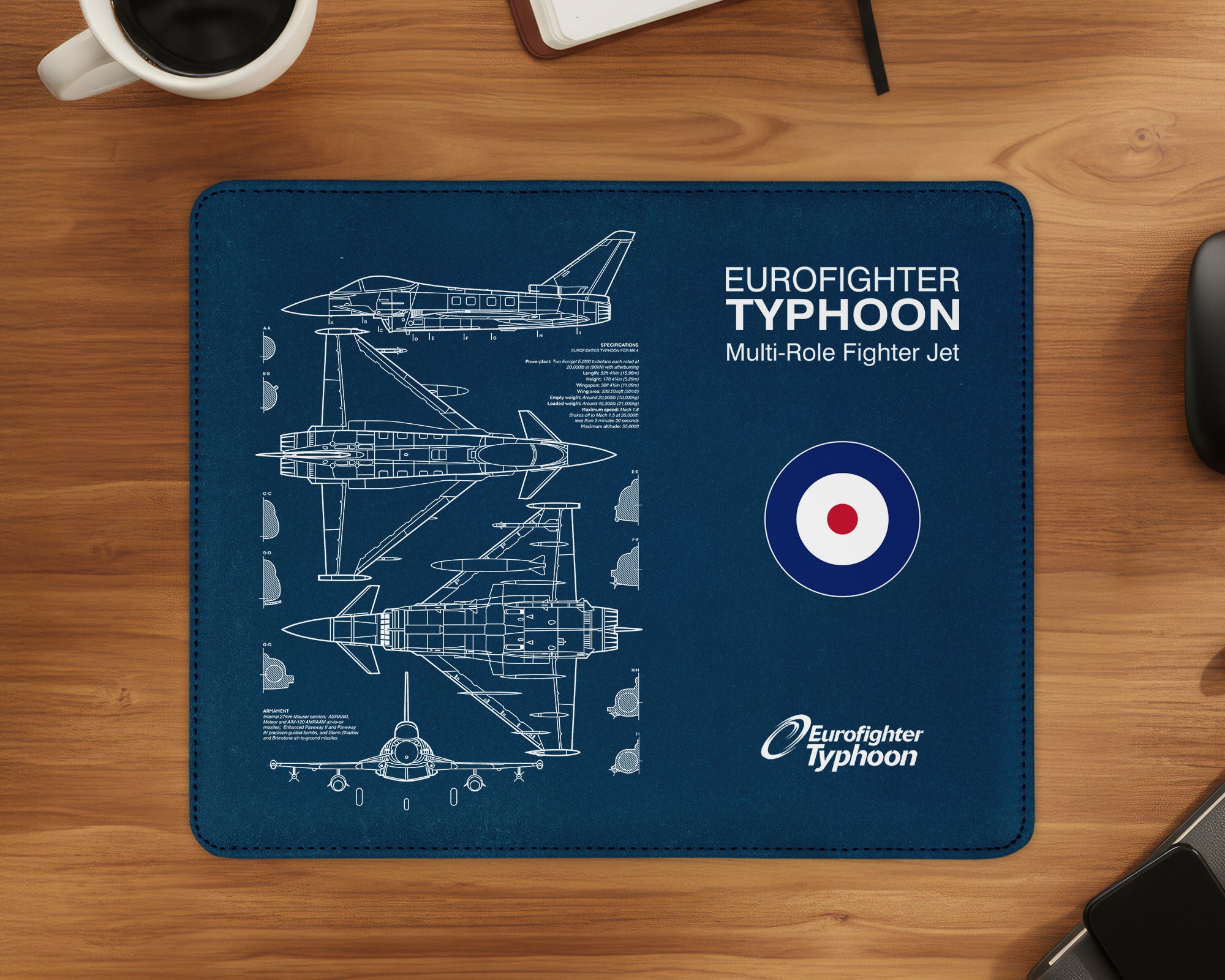 Eurofighter Typhoon RAF Mouse Pad (3 Variants)
