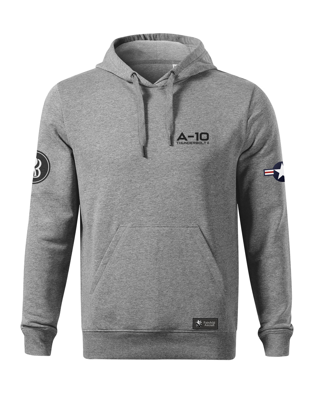F-15E Hoodie 320g Black/Grey