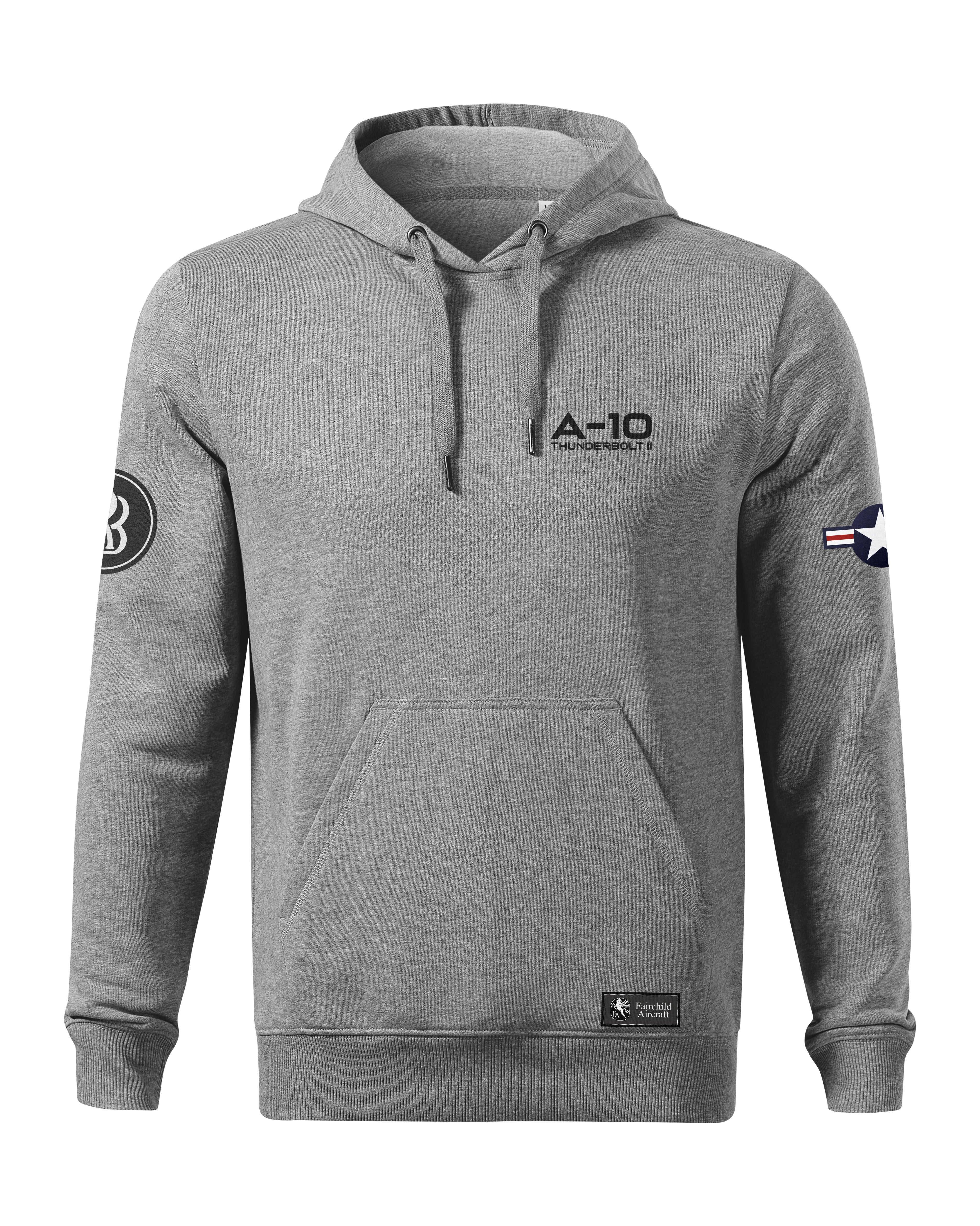 F-15E Hoodie 320g Black/Grey