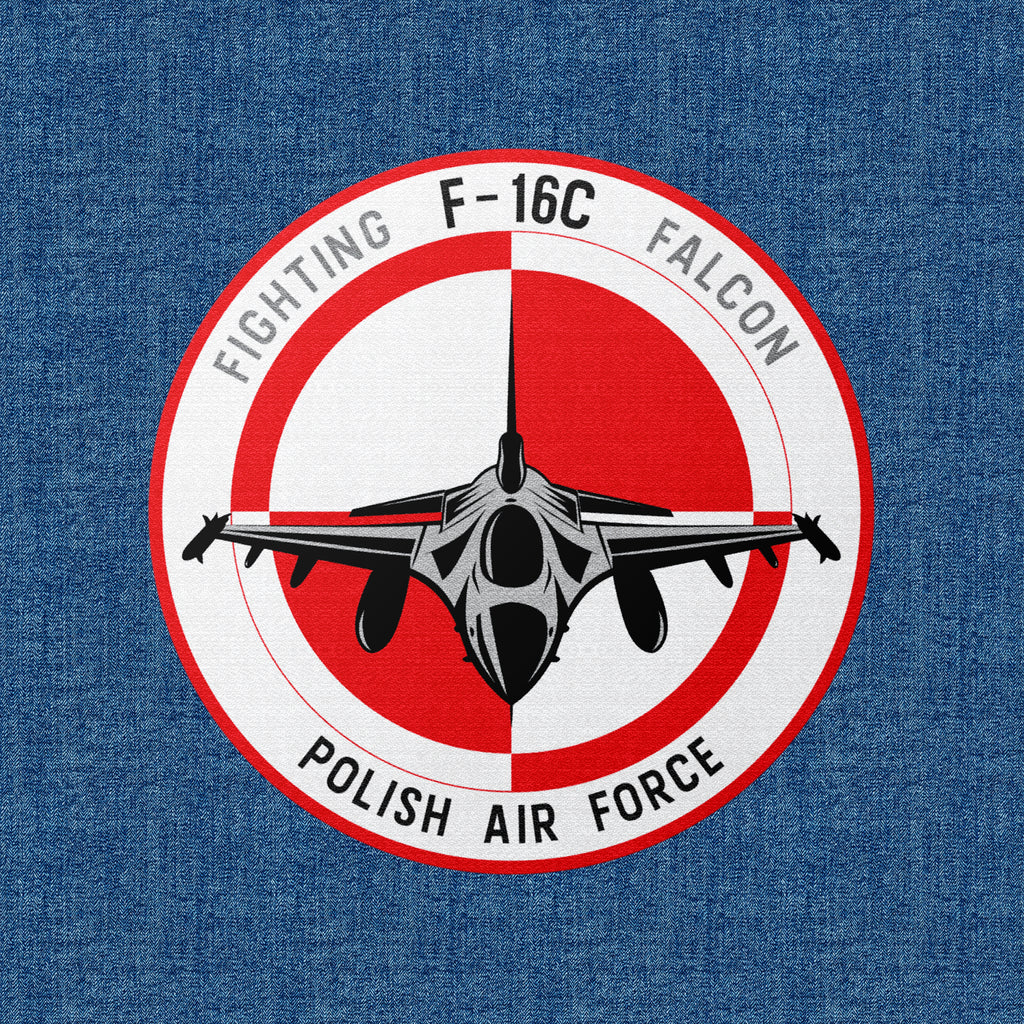 F-16 Termo aplikacja tekstylna