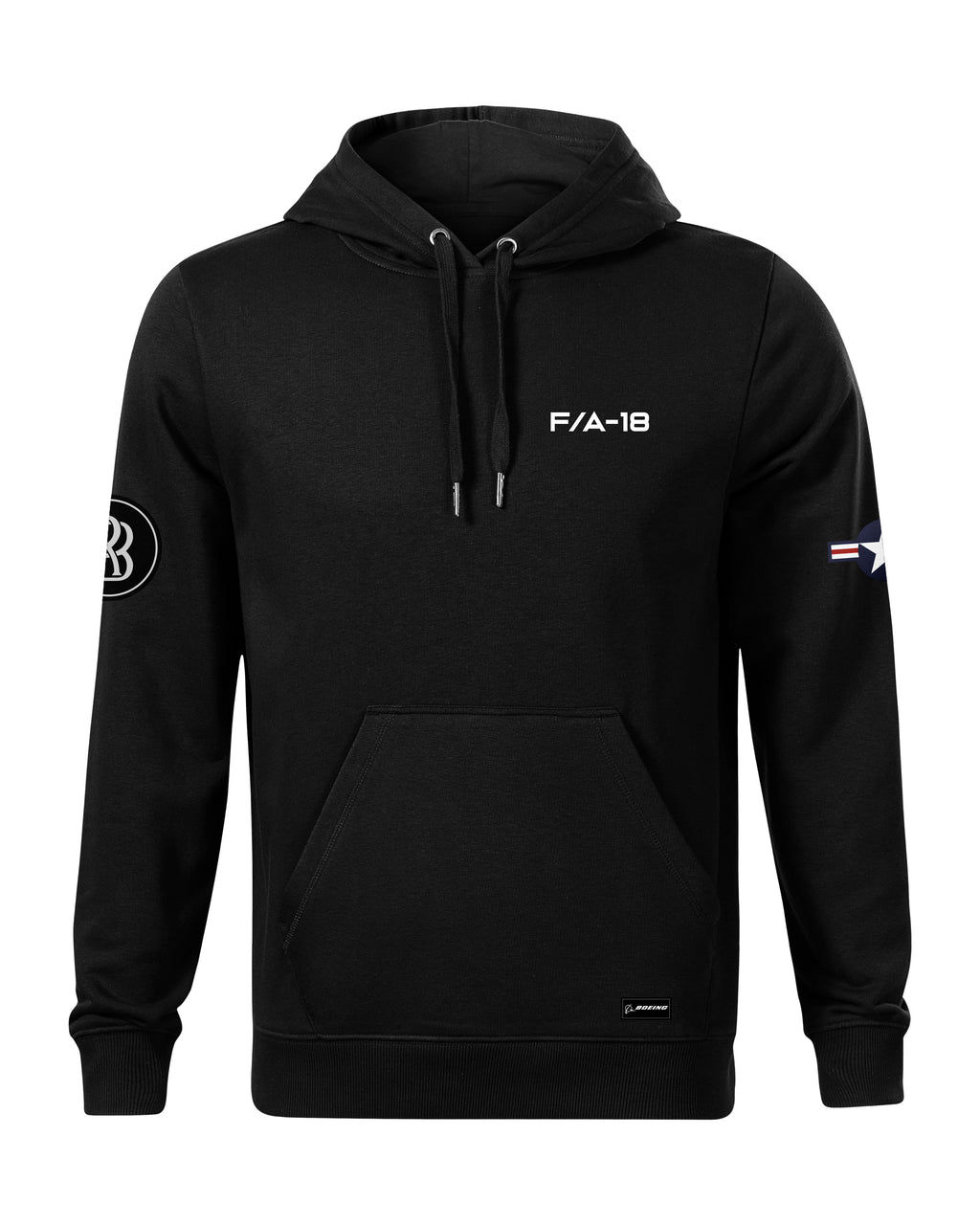 F-18 Hornet Hoodie 320g Black/Grey