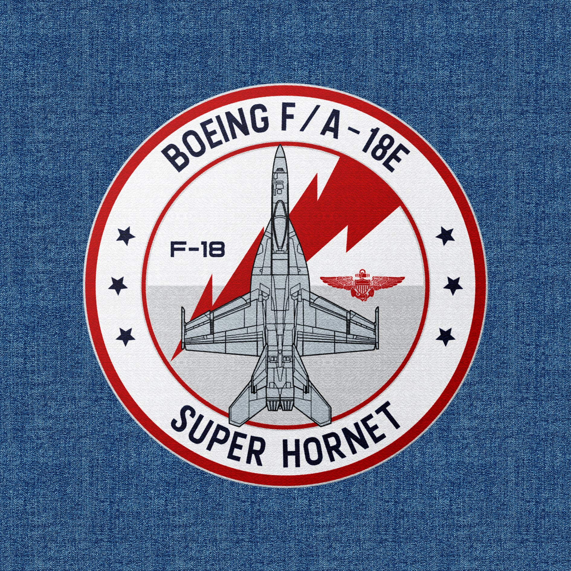 F-18 Hornet Termo aplikacja tekstylna