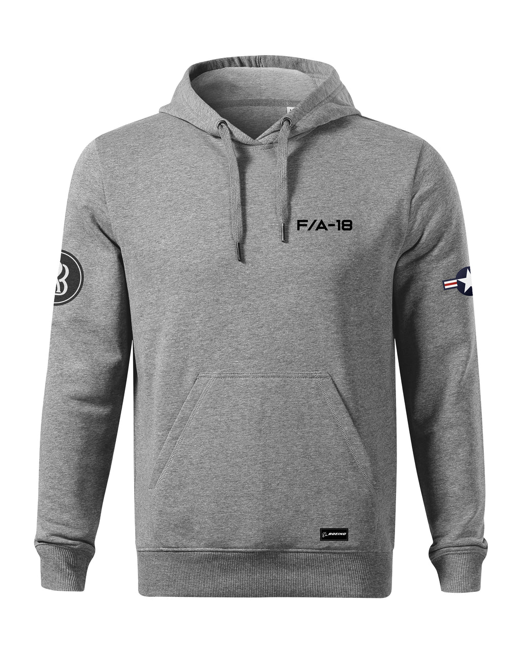 F-18 Hornet Hoodie 320g Black/Grey