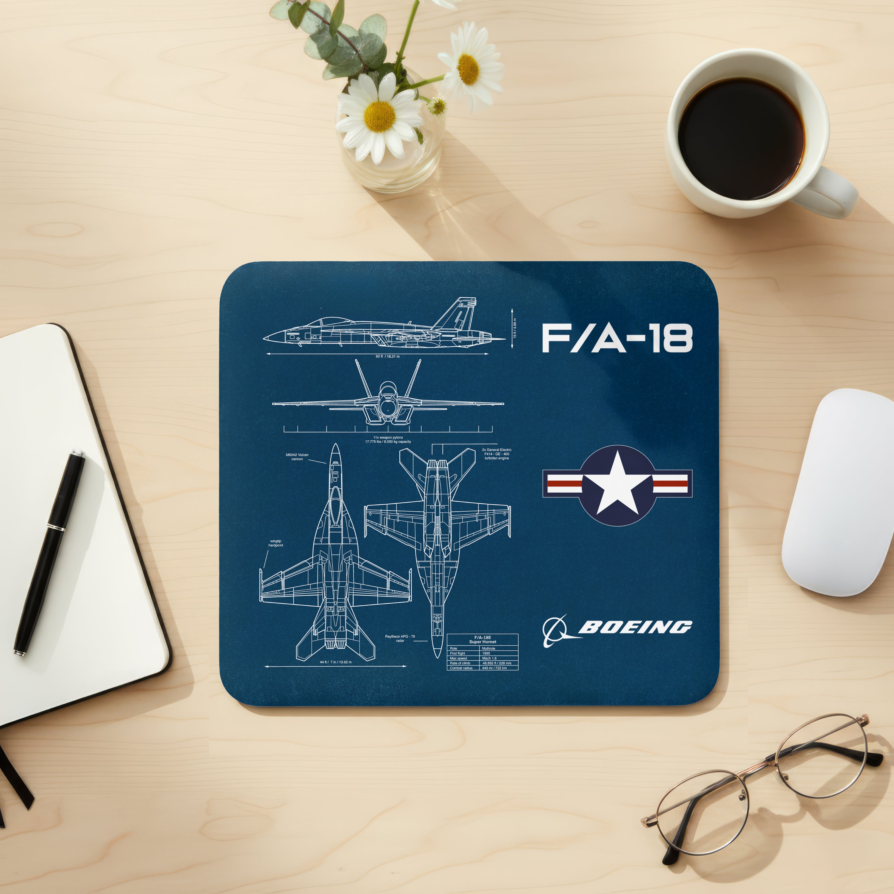 F-18 Hornet Mouse Pad (3 Variants)