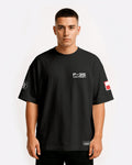 F-35A Oversize T-shirt Unisex biała/czarna