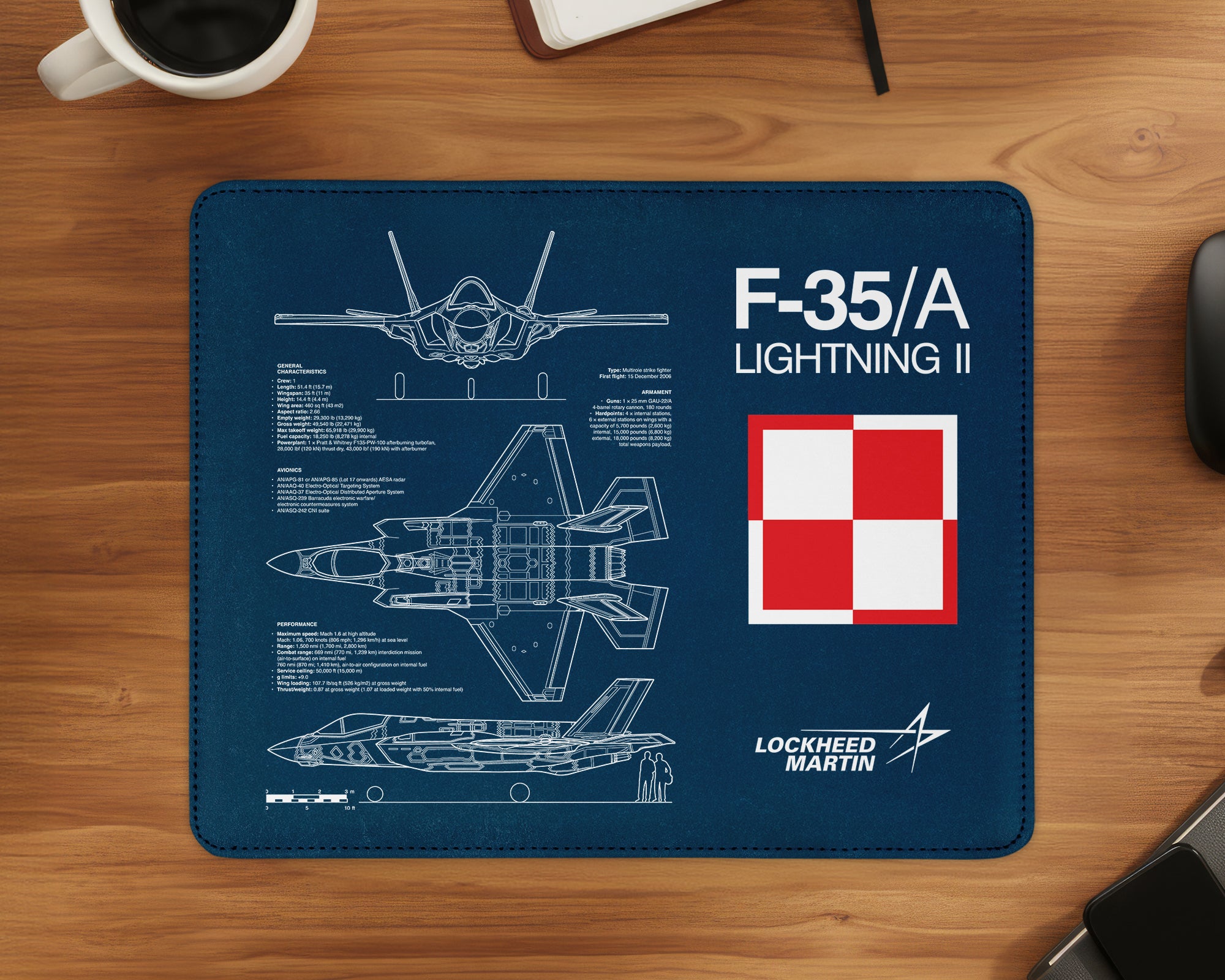 F-35A Mouse Pad (3 Variants)
