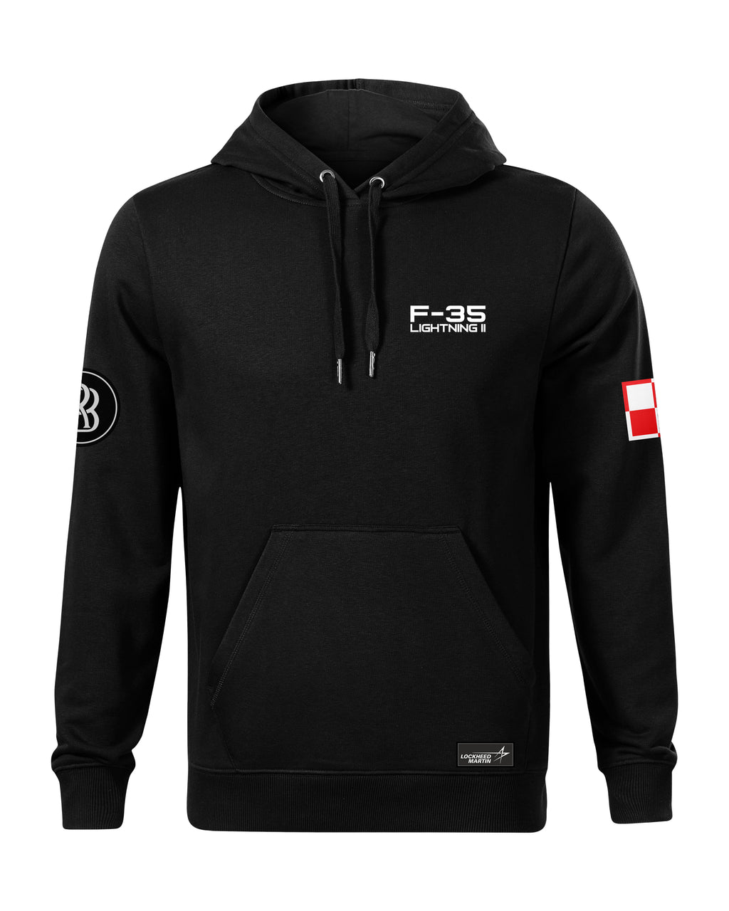 F-35A Hoodie 320g Black/Grey