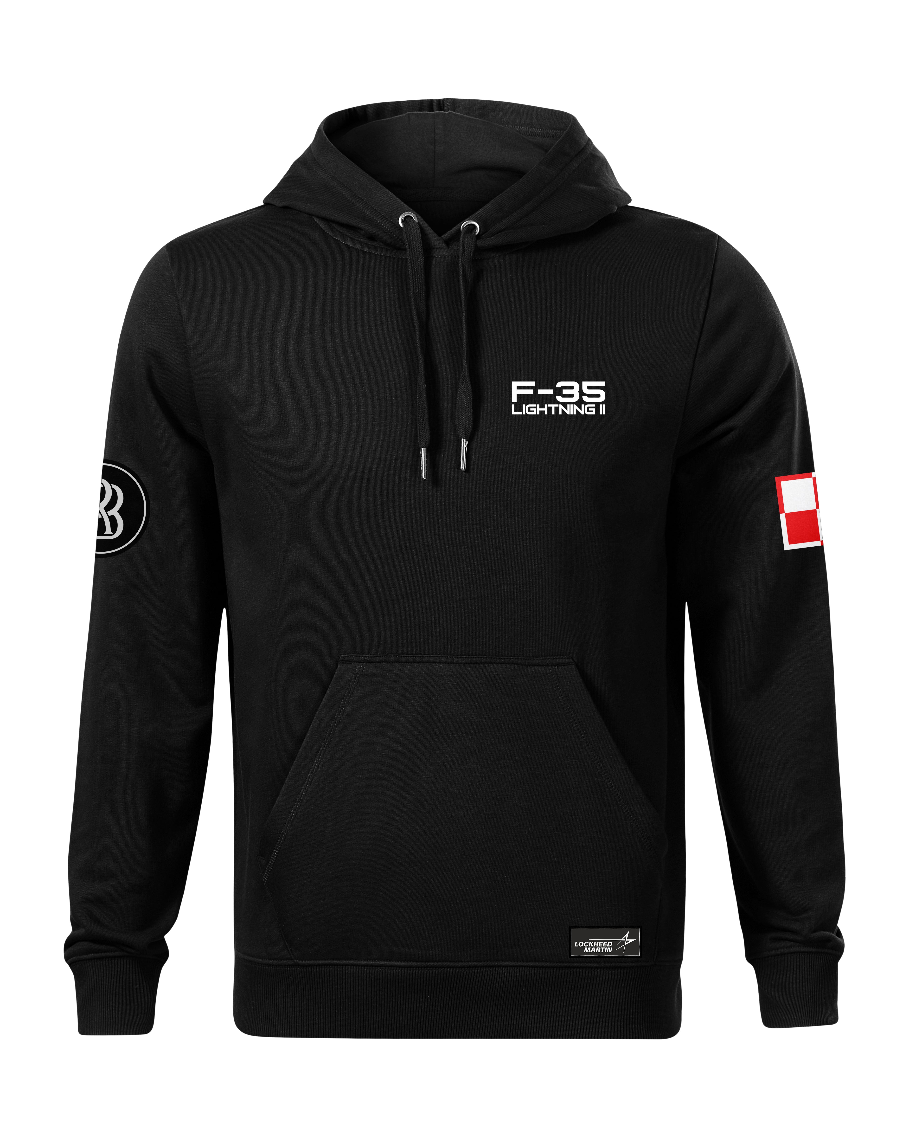 F-35A Hoodie 320g Black/Grey