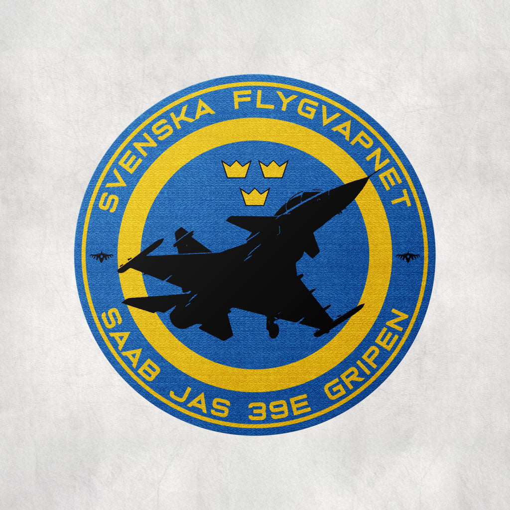 JAS-39 Gripen Termo aplikacja tekstylna