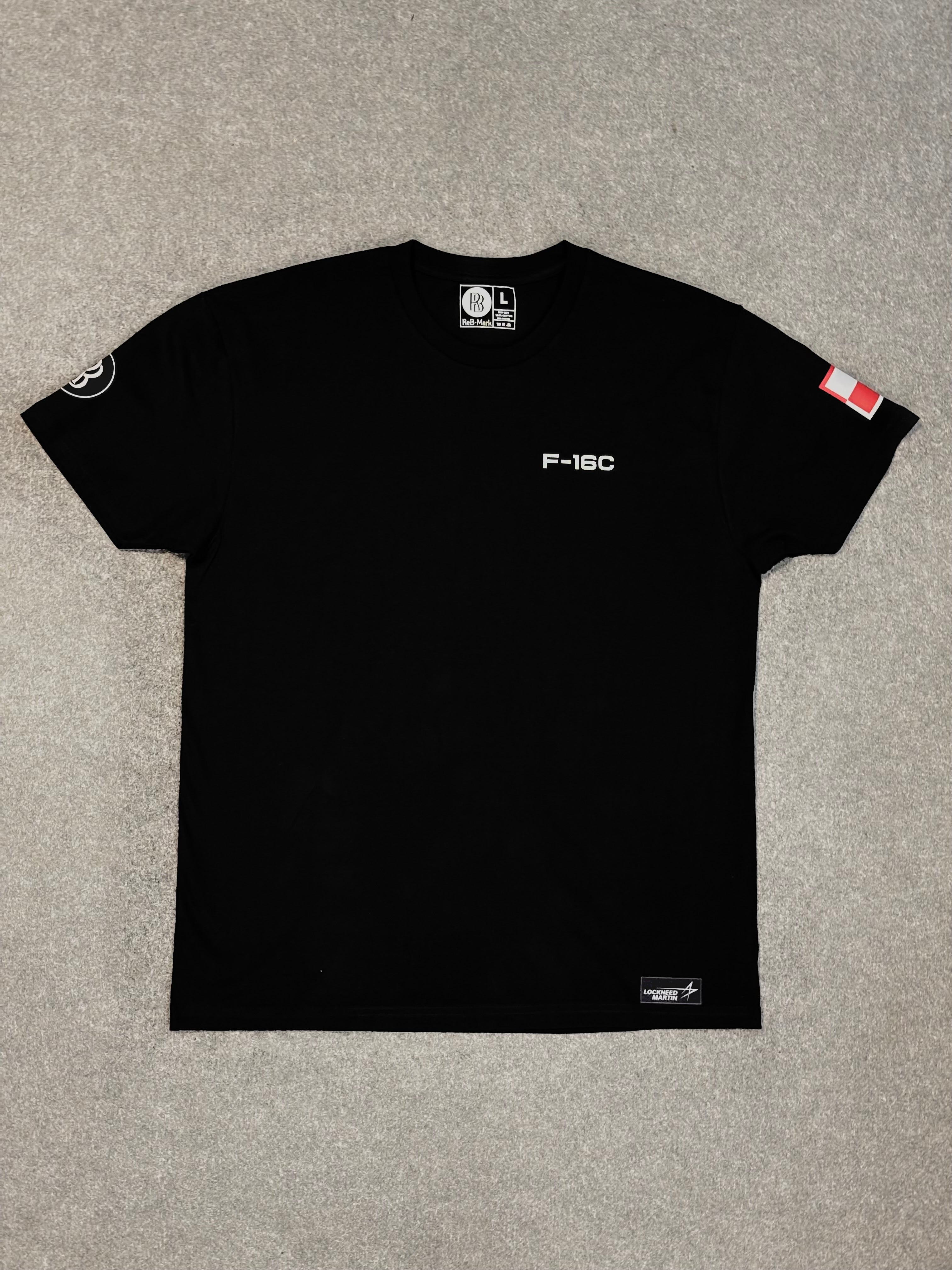 F-16 Classic Unisex T-shirt White/Black