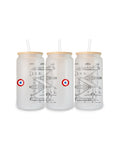 Mirage 2000 Szklanka z pokrywką i słomką 500 ml