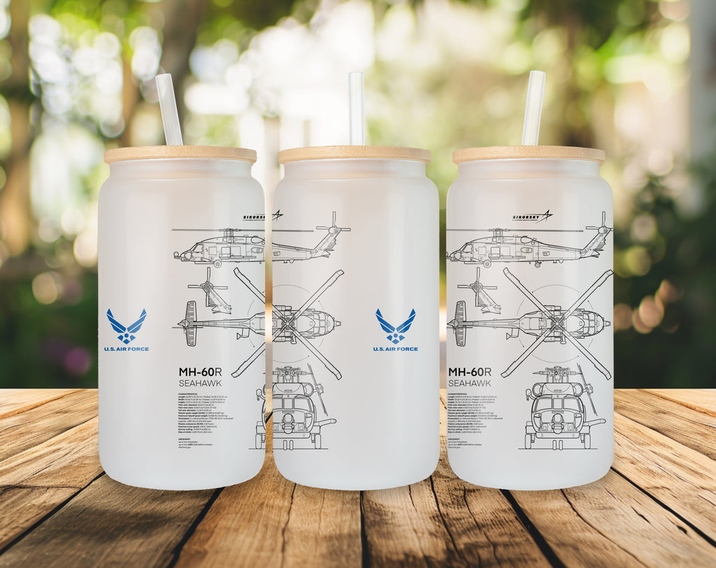 MH-60 Seahawk Szklanka z pokrywką i słomką 500 ml
