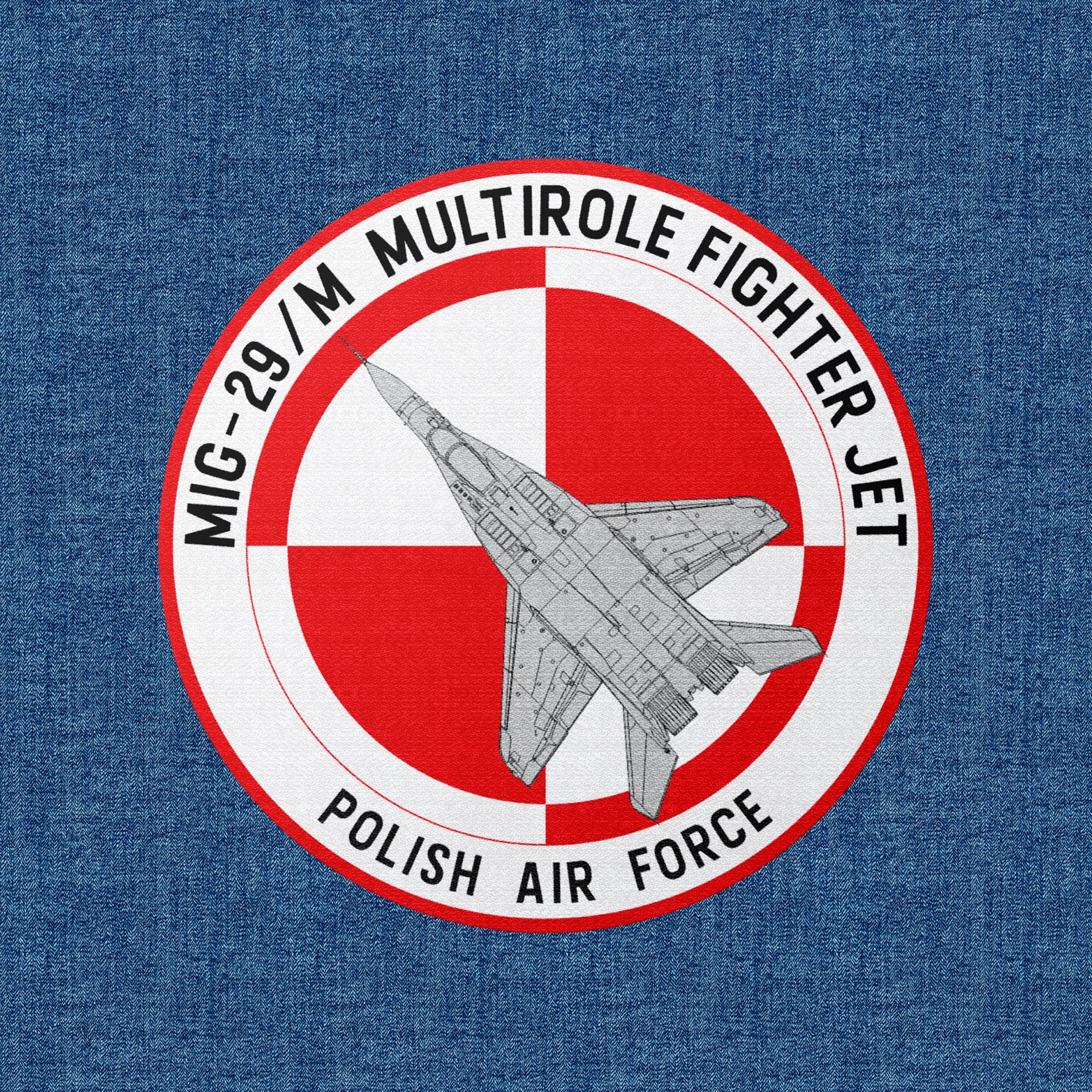 MIG-29 Termo aplikacja tekstylna