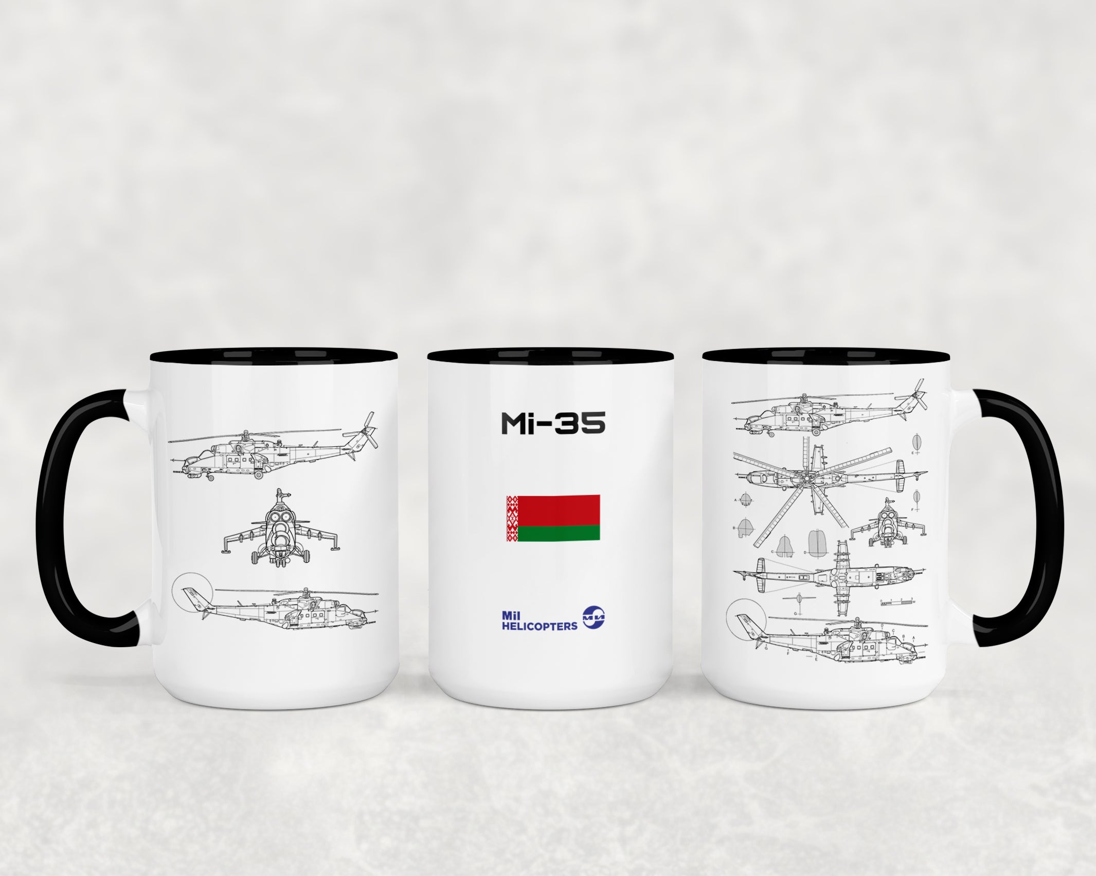 Mi-35 – Siły Powietrzne Białorusi Kubek 440ml