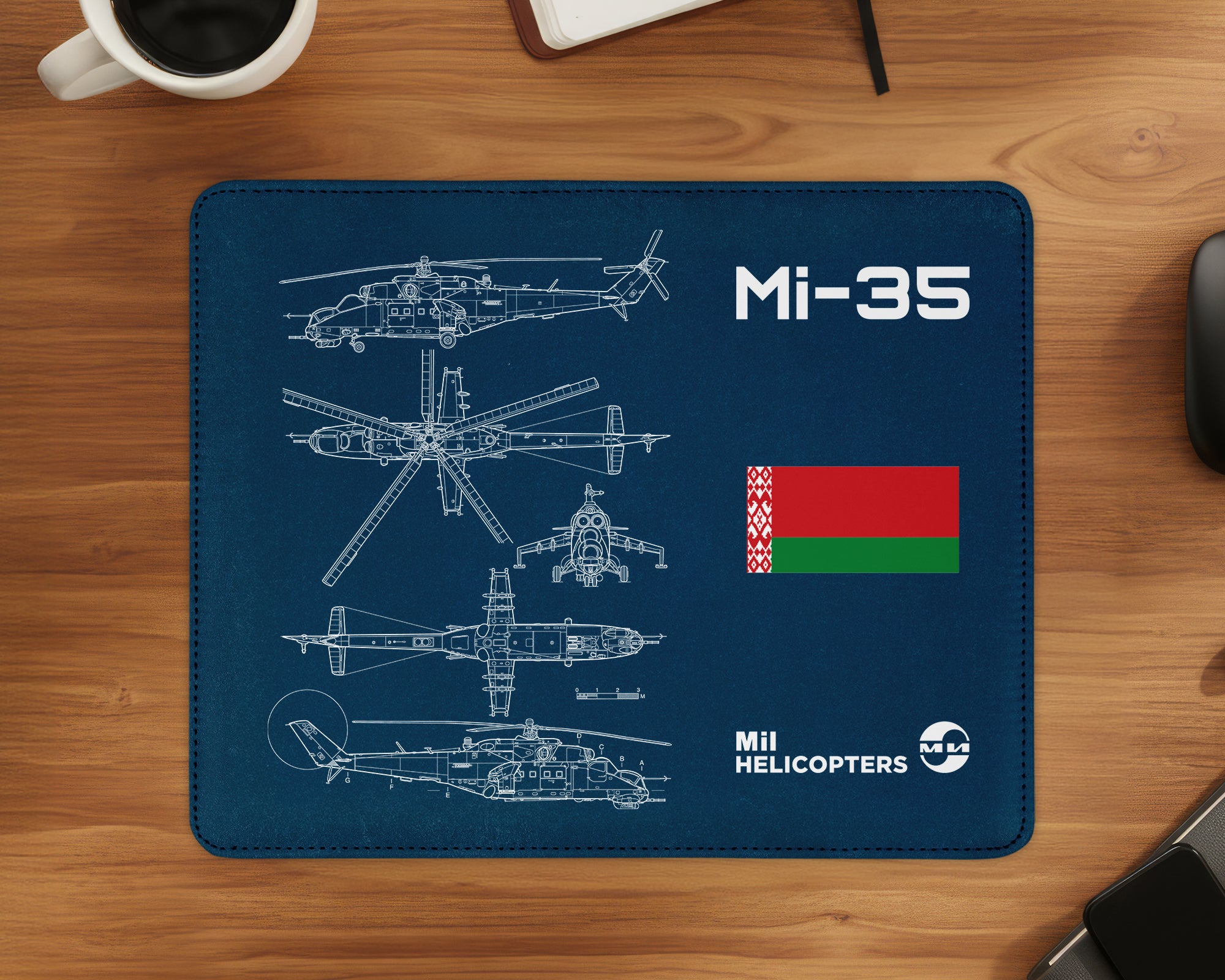 Mi-35 – Siły Powietrzne Białorusi Podkładka pod myszkę (3 warianty)