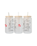 MIG-29 Szklanka z pokrywką i słomką 500 ml