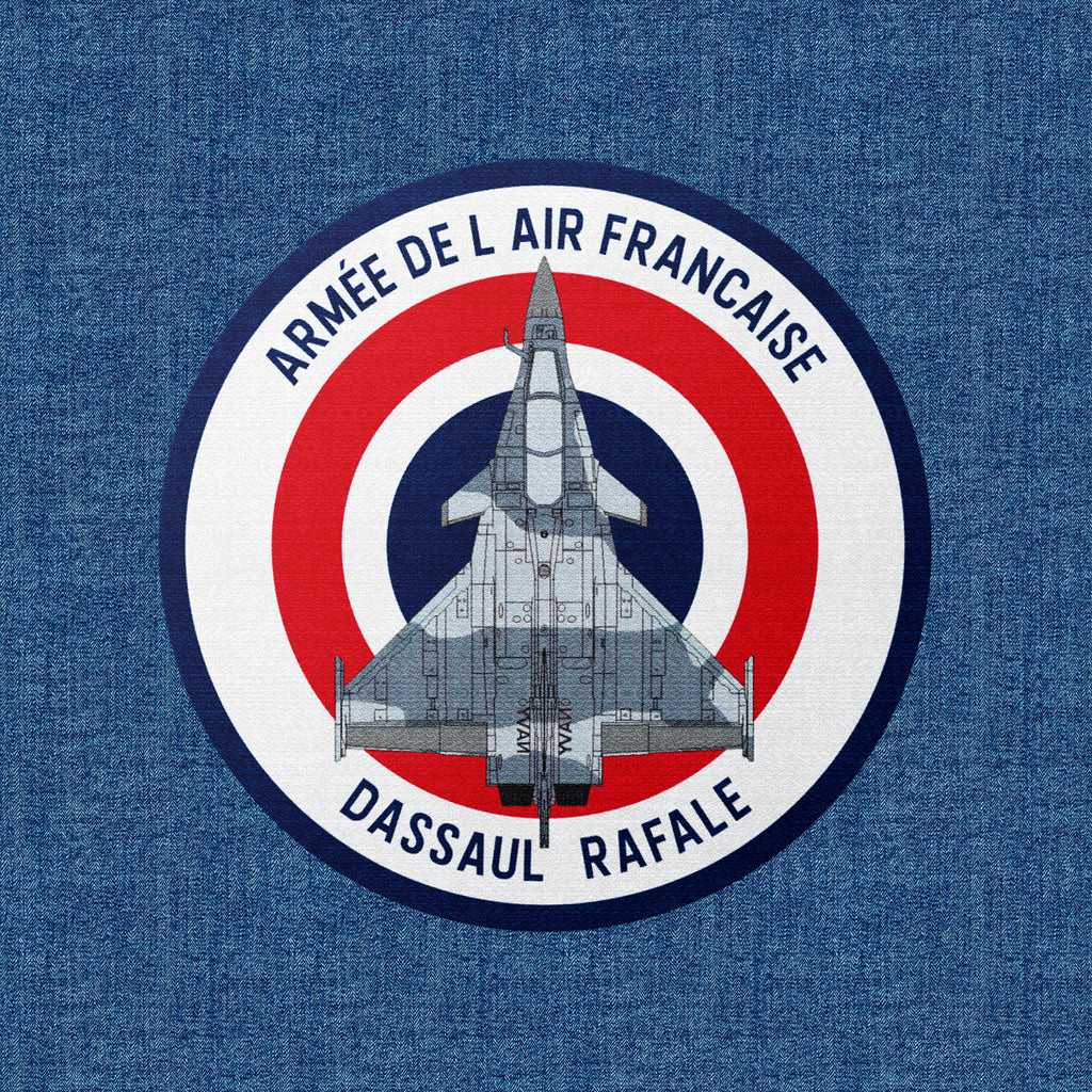 Dassault Rafale Termo aplikacja tekstylna