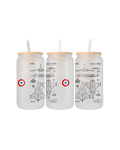 Dassault Rafale Szklanka z pokrywką i słomką 500 ml