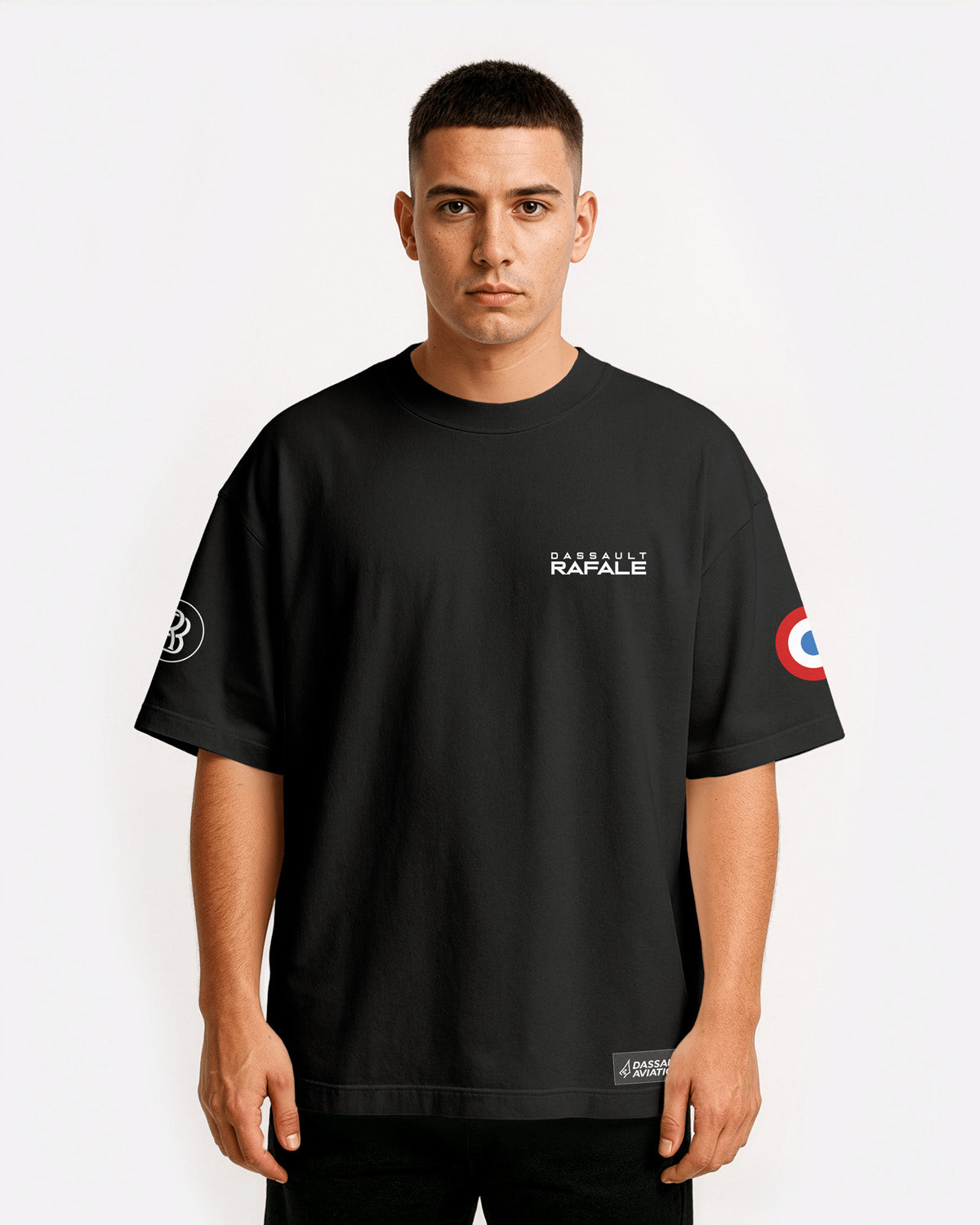 Dassault Rafale Oversize T-shirt Unisex White/Black