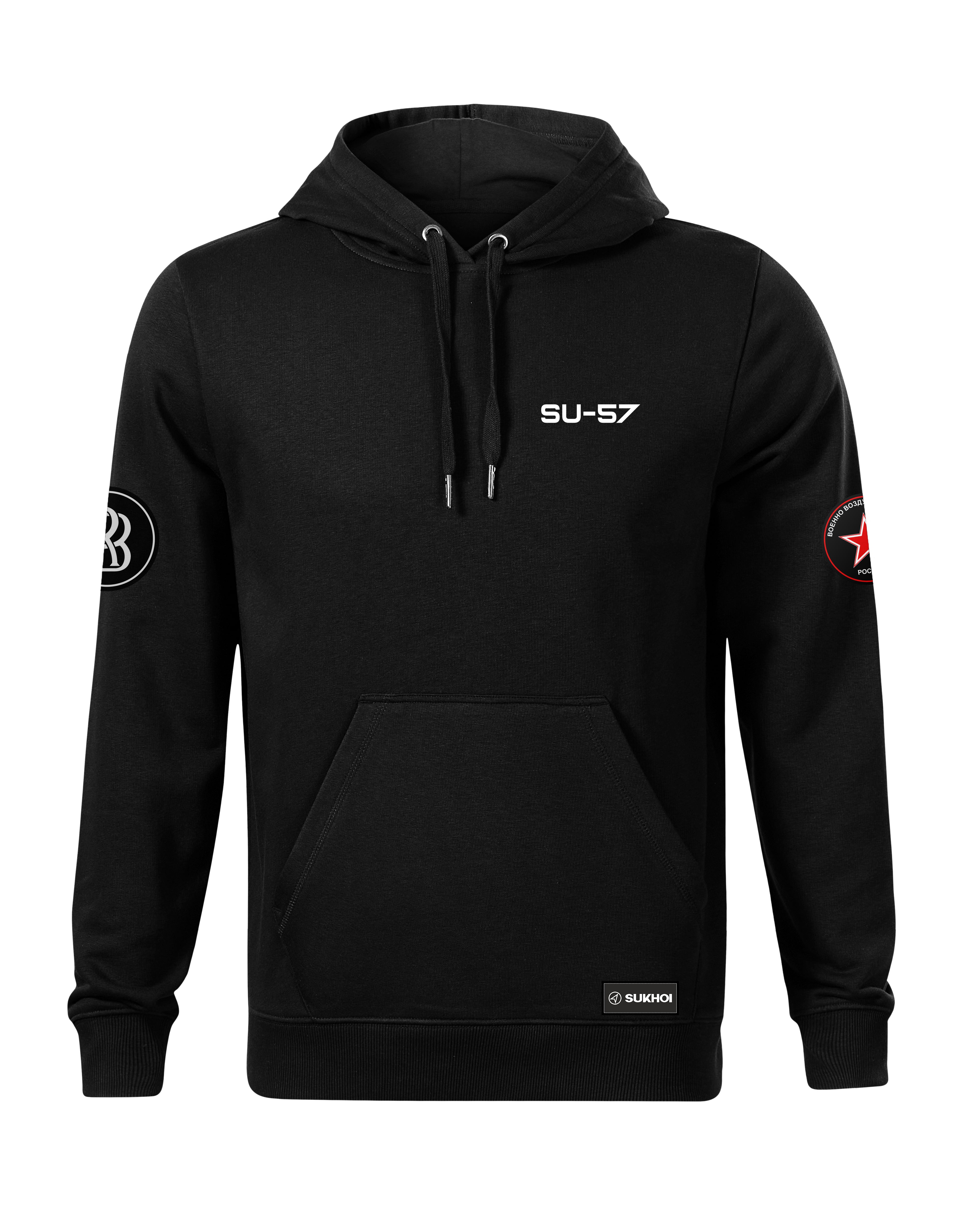 SU-57 Hoodie 320g Black/Grey