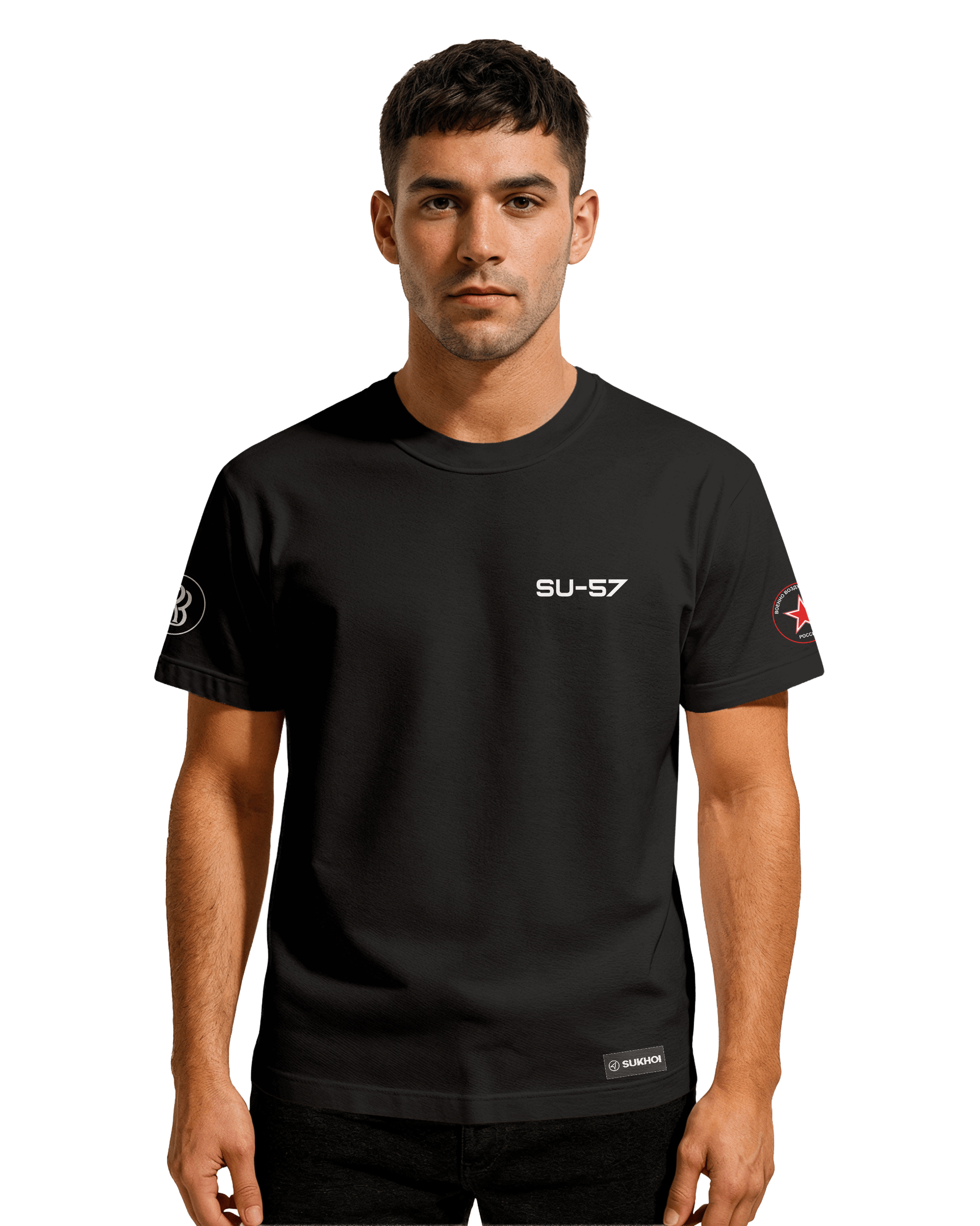 SU-57 Classic Unisex T-shirt white/black