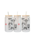 PT-91 Twardy Szklanka z pokrywką i słomką 500 ml