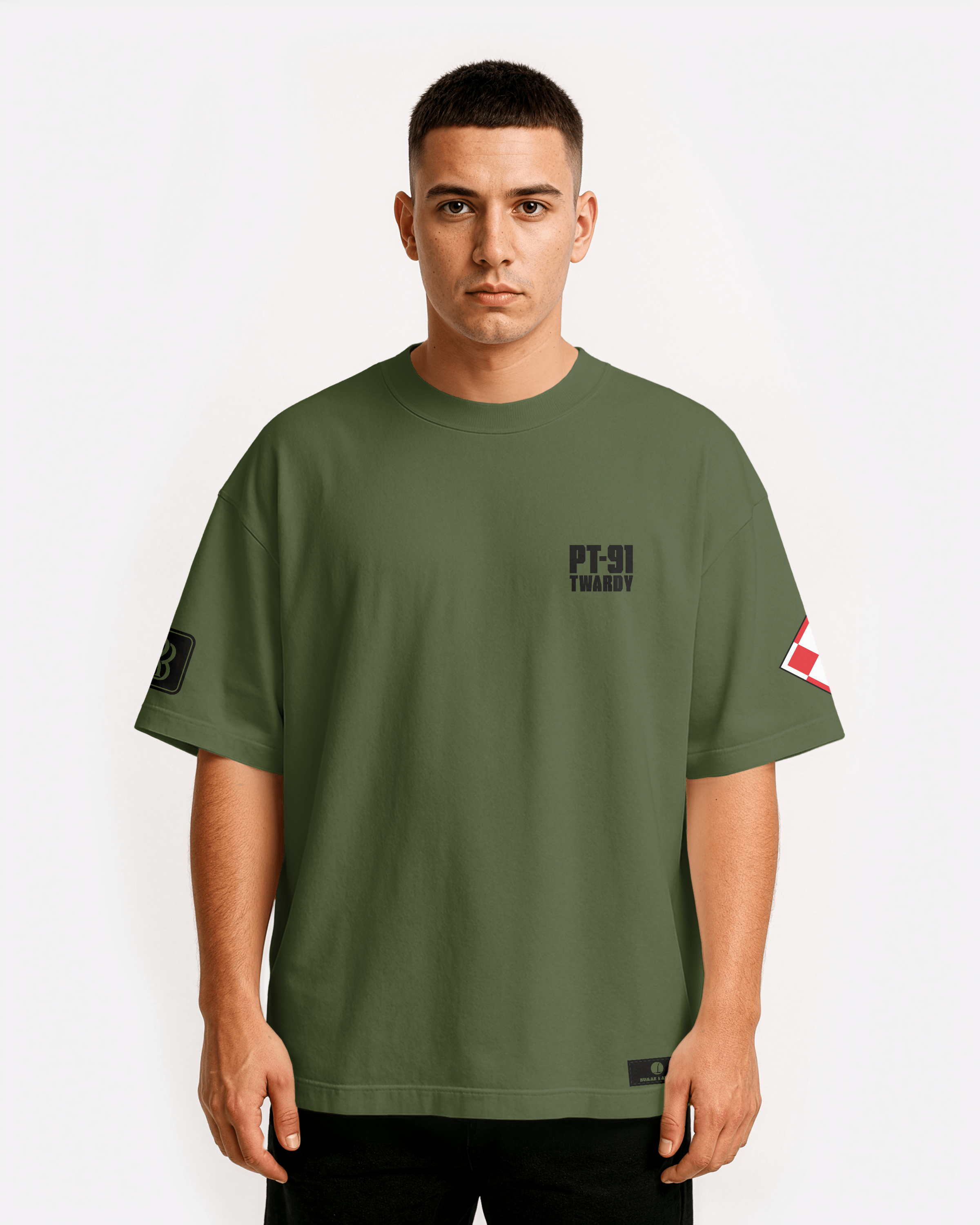 PT-91 Twardy Oversize T-shirt Unisex (3 kolory)
