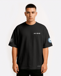 AH-64E Apache Oversize T-shirt Unisex biała/czarna