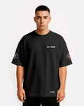 SU-35 Oversize T-shirt Unisex biała/czarna