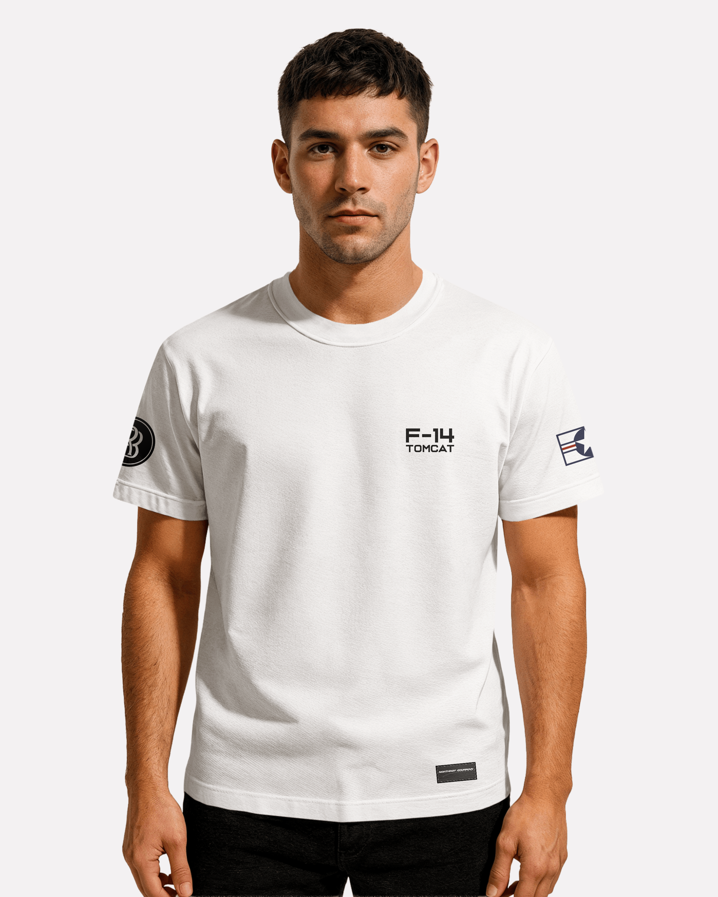 F-14 Tomcat T-shirt Classic Unisex biała/czarna